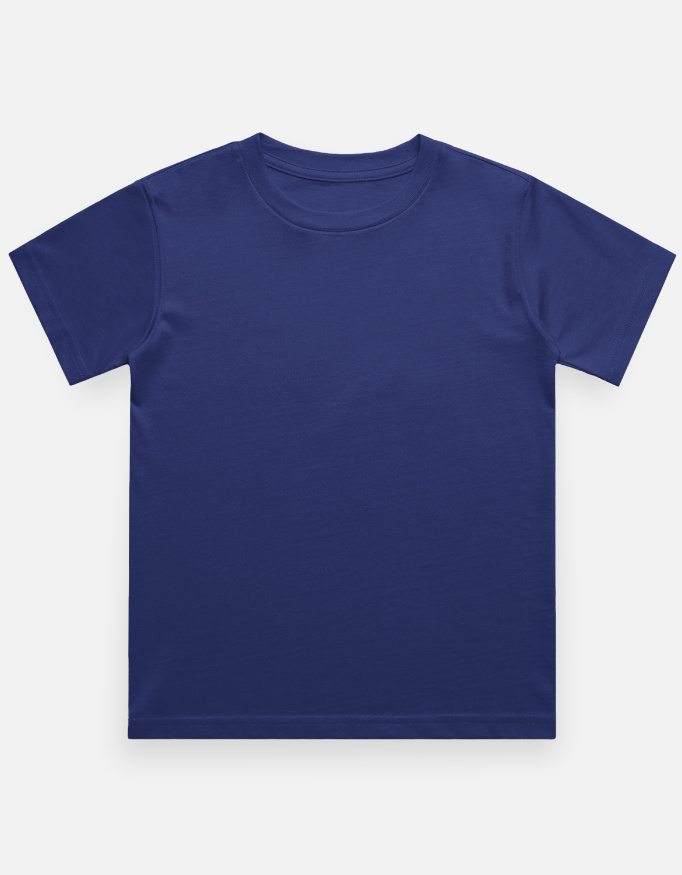 Boy's Crew Neck T-Shirt | Royal Colors