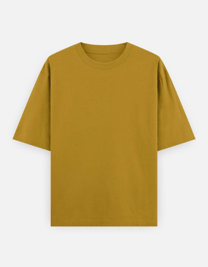 Unisex Oversized Classic Dark Autumn Color T-Shirt Plain - Image 5