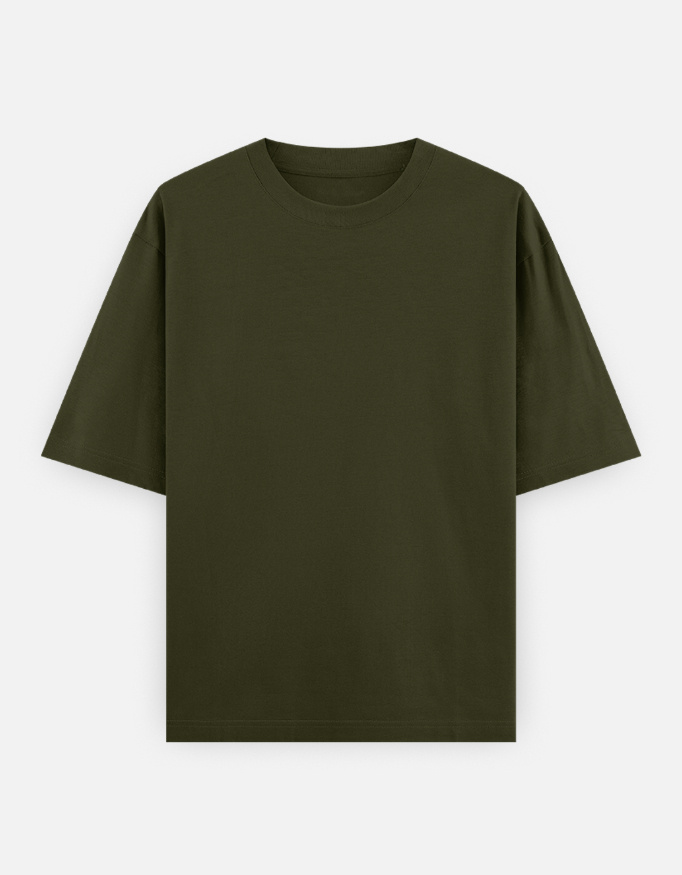 Unisex Oversized Classic Dark Autumn Color T-Shirt Plain - Image 4