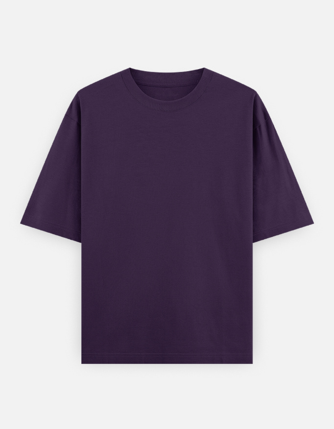 Unisex Oversized Classic Dark Autumn Color T-Shirt Plain - Image 3